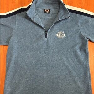 Vintage Toronto Maple Leafs NHL Blue Fleece 1/4 Zip with Logo